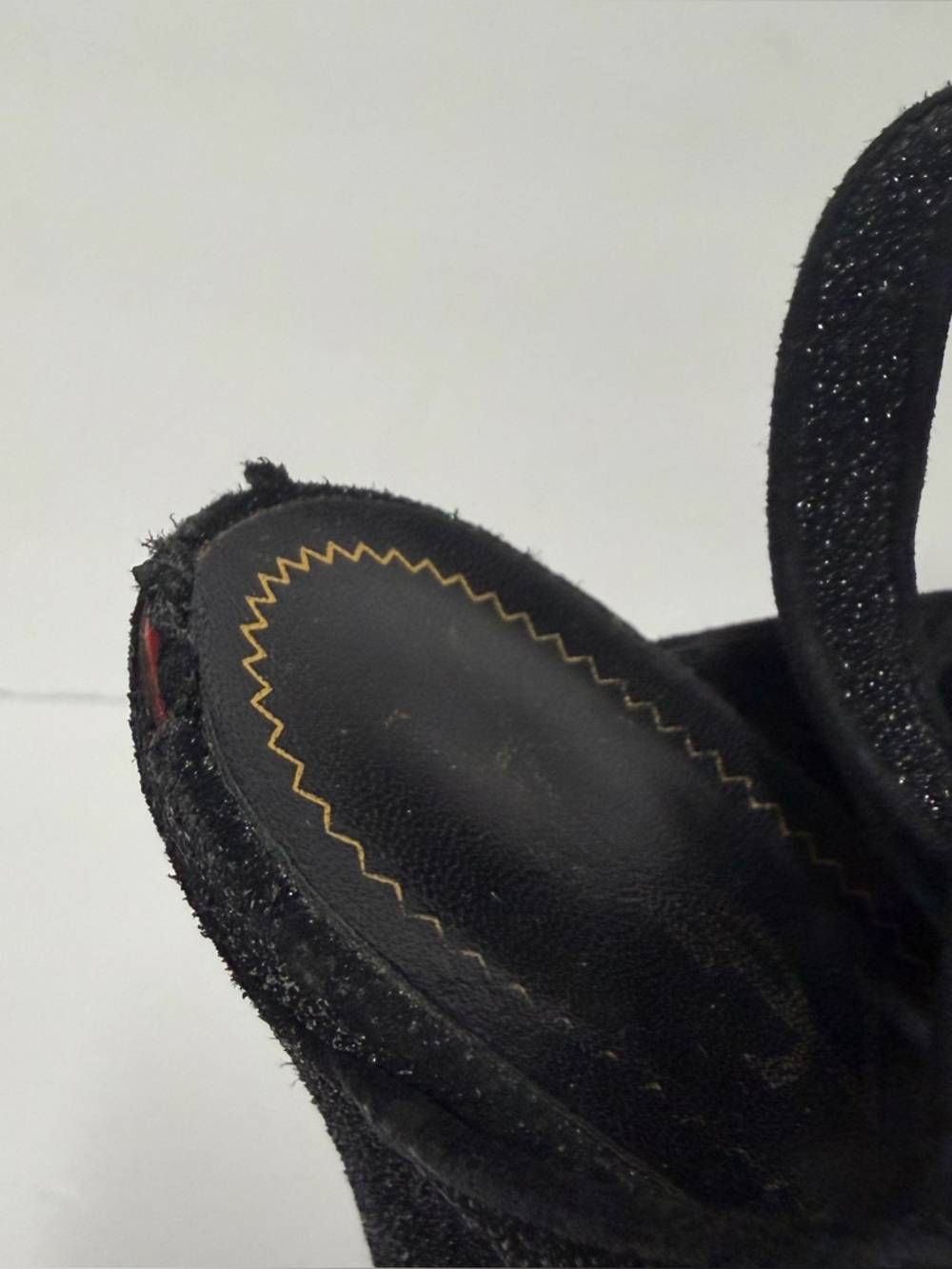 Saint Laurent Tribute 105 Platform Sandals Calfskin Black size 39.5 - Picture 4 of 13